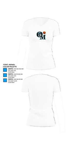 Womens Short Sleeve Vneck Shirt, Organ Mountain Knights Basketball, Men's Basketball, Teamtime, Team time, sublimation, custom sports apparel, team uniforms, spirit wear, spiritwear, sports uniforms, custom shirts, team store, custom team store, fundraiser sports, apparel fundraiser