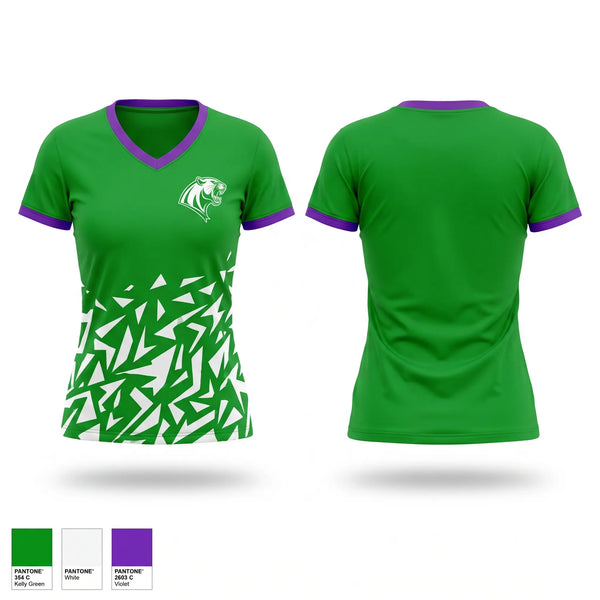 Womens Short Sleeve Vneck Shirt, Cougars, Women's Basketball, Teamtime, Team time, sublimation, custom sports apparel, team uniforms, spirit wear, spiritwear, sports uniforms, custom shirts, team store, custom team store, fundraiser sports, apparel fundraiser
