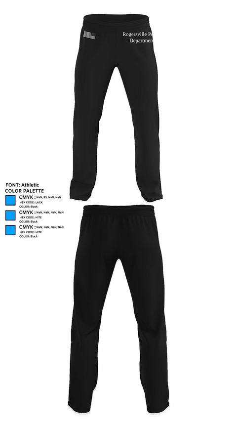 Sweatpants, Rogersville Police Department, Police, Teamtime, Team time, sublimation, custom sports apparel, team uniforms, spirit wear, spiritwear, sports uniforms, custom shirts, team store, custom team store, fundraiser sports, apparel fundraiser