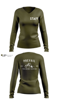 Prevail Training Center LLC Women's Long Sleeve V-neck Shirt - 100