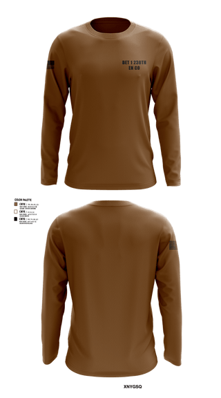 Long Sleeve Performance Shirt, Det 1 230th En CO, National Guard, Teamtime, Team time, sublimation, custom sports apparel, team uniforms, spirit wear, spiritwear, sports uniforms, custom shirts, team store, custom team store, fundraiser sports, apparel fundraiser