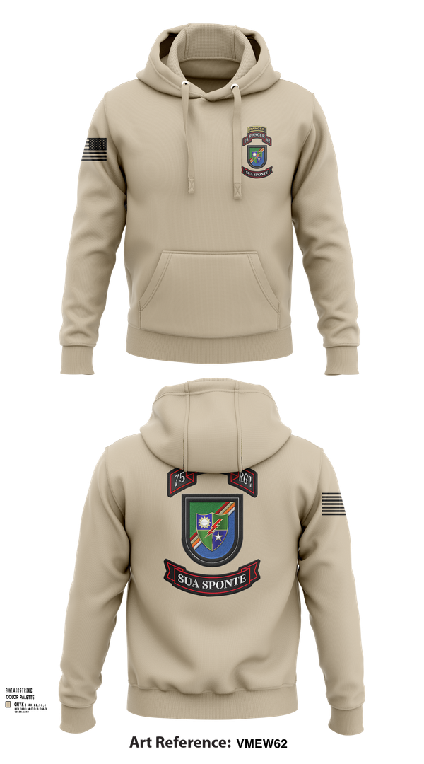 Hoodie, 3rd/75th Ranger Regiment, , Teamtime, Team time, sublimation, custom sports apparel, team uniforms, spirit wear, spiritwear, sports uniforms, custom shirts, team store, custom team store, fundraiser sports, apparel fundraiser