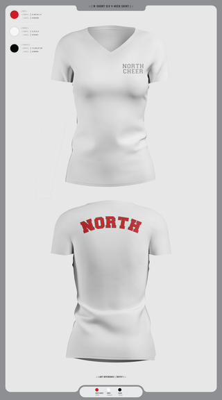 Womens Short Sleeve Vneck Shirt, North Attleborough High School Cheer, Cheer, Teamtime, Team time, sublimation, custom sports apparel, team uniforms, spirit wear, spiritwear, sports uniforms, custom shirts, team store, custom team store, fundraiser sports, apparel fundraiser