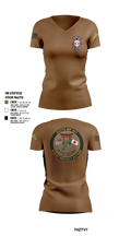 247TH Military Police Detachment Women's Short Sleeve V-neck Shirt - 10