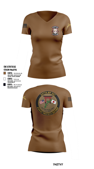 Womens Short Sleeve Vneck Shirt, 247TH Military Police Detachment, Army, Teamtime, Team time, sublimation, custom sports apparel, team uniforms, spirit wear, spiritwear, sports uniforms, custom shirts, team store, custom team store, fundraiser sports, apparel fundraiser
