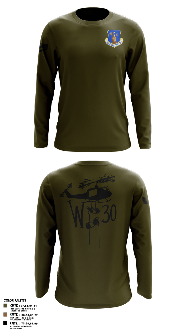 Long Sleeve Performance Shirt, 145th LRS/LGVM, , Teamtime, Team time, sublimation, custom sports apparel, team uniforms, spirit wear, spiritwear, sports uniforms, custom shirts, team store, custom team store, fundraiser sports, apparel fundraiser