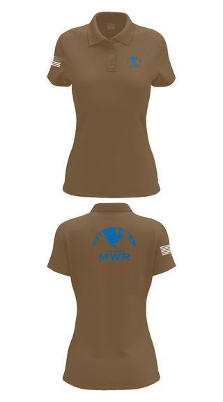 Womens Short Sleeve Performance Polo, FAMILY AND MORALE, WELFARE AND RECREATION, , Teamtime, Team time, sublimation, custom sports apparel, team uniforms, spirit wear, spiritwear, sports uniforms, custom shirts, team store, custom team store, fundraiser sports, apparel fundraiser