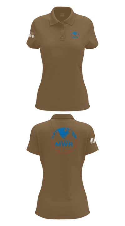 FAMILY AND MORALE, WELFARE AND RECREATION 29684136 Women's Short Sleeve Performance Polo  - 15