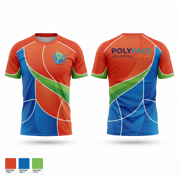 Football Jersey, PolyFace Volleyball Academy, Women's Volleyball, Teamtime, Team time, sublimation, custom sports apparel, team uniforms, spirit wear, spiritwear, sports uniforms, custom shirts, team store, custom team store, fundraiser sports, apparel fundraiser