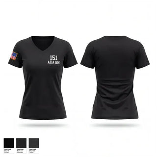 Womens Short Sleeve Vneck Shirt, 1-51 ADA BN, Army, Teamtime, Team time, sublimation, custom sports apparel, team uniforms, spirit wear, spiritwear, sports uniforms, custom shirts, team store, custom team store, fundraiser sports, apparel fundraiser