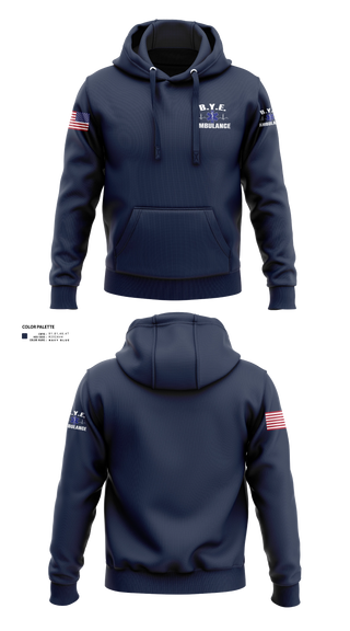 Hoodie, B.Y.E. AMBULANCE SERVICE INC., EMS/EMT, Teamtime, Team time, sublimation, custom sports apparel, team uniforms, spirit wear, spiritwear, sports uniforms, custom shirts, team store, custom team store, fundraiser sports, apparel fundraiser
