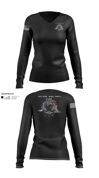 982nd Combat Camera Co. 61956879 Women's Long Sleeve V-neck Shirt - 20