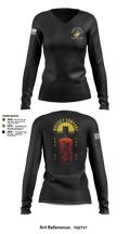 GWU NROTC 21201233 Women's Long Sleeve V-neck Shirt - 3