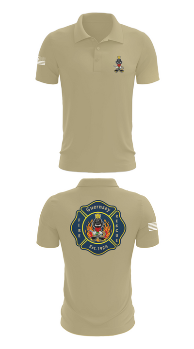 Guernsey Fire & Rescue 73903813 Short Sleeve Performance Polo - 87