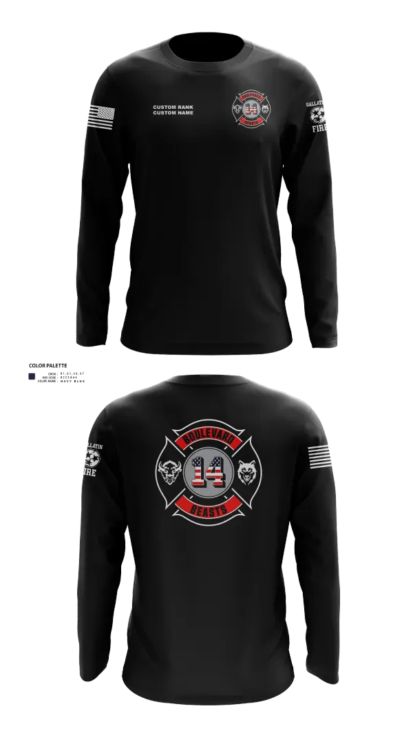Long Sleeve Performance Shirt, Gallatin Fire Department Station 4, Fire Department, Teamtime, Team time, sublimation, custom sports apparel, team uniforms, spirit wear, spiritwear, sports uniforms, custom shirts, team store, custom team store, fundraiser sports, apparel fundraiser