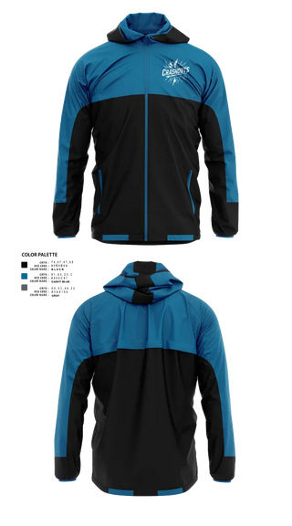 Windbreaker, CRASHOUTS, Baseball, Teamtime, Team time, sublimation, custom sports apparel, team uniforms, spirit wear, spiritwear, sports uniforms, custom shirts, team store, custom team store, fundraiser sports, apparel fundraiser