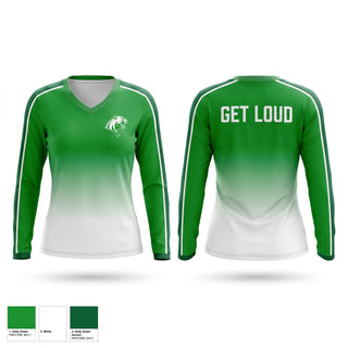 Womens Long Sleeve Vneck Shirt, Calhoun Cougars, Men's Basketball, Teamtime, Team time, sublimation, custom sports apparel, team uniforms, spirit wear, spiritwear, sports uniforms, custom shirts, team store, custom team store, fundraiser sports, apparel fundraiser