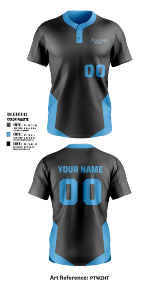 Two Button Softball Jersey, Powerhouse, Softball, Teamtime, Team time, sublimation, custom sports apparel, team uniforms, spirit wear, spiritwear, sports uniforms, custom shirts, team store, custom team store, fundraiser sports, apparel fundraiser