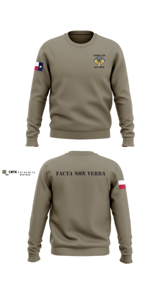 Crew Neck Sweatshirt, 3BN/6BDE Cobras, Army, Teamtime, Team time, sublimation, custom sports apparel, team uniforms, spirit wear, spiritwear, sports uniforms, custom shirts, team store, custom team store, fundraiser sports, apparel fundraiser