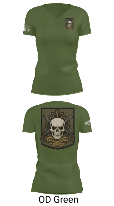 430th MP Detachment 58088403 Women's Short Sleeve V-neck Shirt - 48