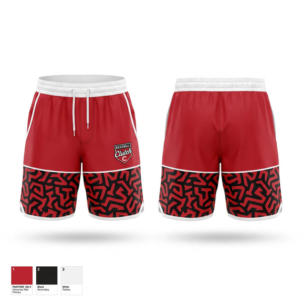 Athletic Shorts With Pockets, Clutch, Baseball, Teamtime, Team time, sublimation, custom sports apparel, team uniforms, spirit wear, spiritwear, sports uniforms, custom shirts, team store, custom team store, fundraiser sports, apparel fundraiser