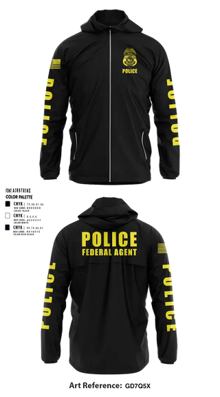 Windbreaker, SBA Executive Protection Division, Police, Teamtime, Team time, sublimation, custom sports apparel, team uniforms, spirit wear, spiritwear, sports uniforms, custom shirts, team store, custom team store, fundraiser sports, apparel fundraiser