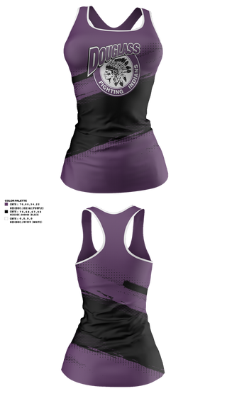 Tank Top, Douglass Fighting Indians Cheer, Cheer, Teamtime, Team time, sublimation, custom sports apparel, team uniforms, spirit wear, spiritwear, sports uniforms, custom shirts, team store, custom team store, fundraiser sports, apparel fundraiser
