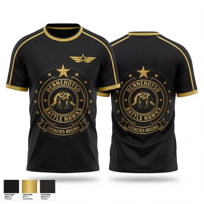 Dennehotso Battle Hawks 68281661 Old School Cotton Feel Shirt - 1
