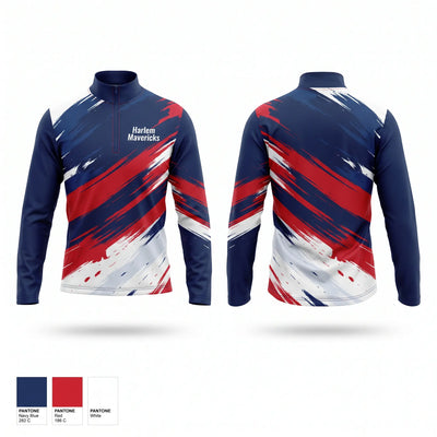 Harlem Mavericks Quarter Zip Jacket - 1