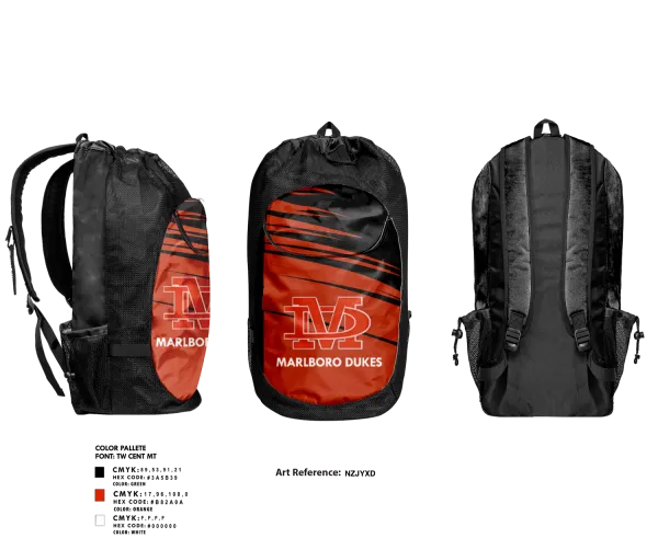 Gear Bag, Marlboro Dukes, Bowling, Teamtime, Team time, sublimation, custom sports apparel, team uniforms, spirit wear, spiritwear, sports uniforms, custom shirts, team store, custom team store, fundraiser sports, apparel fundraiser