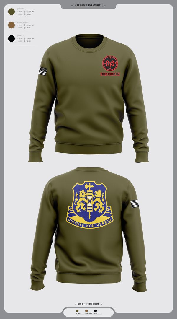 Crew Neck Sweatshirt, HHC 2/108 IN, , Teamtime, Team time, sublimation, custom sports apparel, team uniforms, spirit wear, spiritwear, sports uniforms, custom shirts, team store, custom team store, fundraiser sports, apparel fundraiser