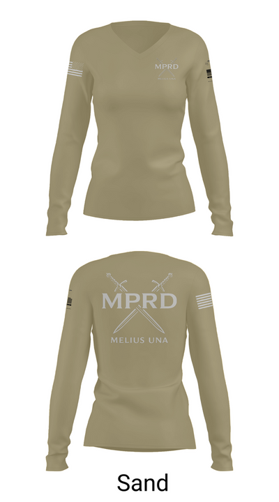 HRC / MPRD 15170555 Women's Long Sleeve V-neck Shirt - 97