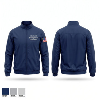 Windbreaker, Hartford Firefighters Retirees, Fire Department, Teamtime, Team time, sublimation, custom sports apparel, team uniforms, spirit wear, spiritwear, sports uniforms, custom shirts, team store, custom team store, fundraiser sports, apparel fundraiser