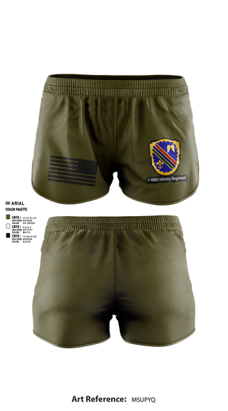 Ranger Panties, Co A, 1st-160th INF, 79th IBCT, , Teamtime, Team time, sublimation, custom sports apparel, team uniforms, spirit wear, spiritwear, sports uniforms, custom shirts, team store, custom team store, fundraiser sports, apparel fundraiser