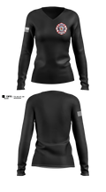 Calloway  COUNTY FIRE RESCUE 82301163 Women's Long Sleeve V-neck Shirt - 11