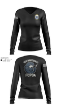 USS NANTUCKET LCS 27 Women's Long Sleeve V-neck Shirt - 5