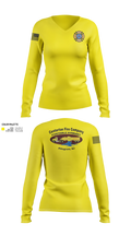 Centerton fire company Women's Long Sleeve V-neck Shirt - 21
