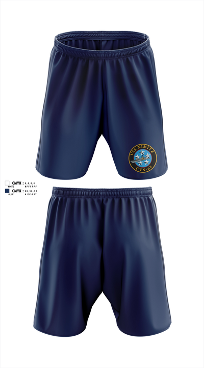 USS NIMITZ Mens Soccer Shorts - 3