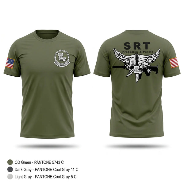 Old School Cotton Feel Shirt, Louisiana Probation & Parole SRT, Police, Teamtime, Team time, sublimation, custom sports apparel, team uniforms, spirit wear, spiritwear, sports uniforms, custom shirts, team store, custom team store, fundraiser sports, apparel fundraiser
