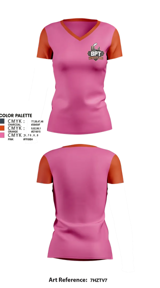 Womens Short Sleeve Vneck Shirt, BPT Wrestling, Wrestling, Teamtime, Team time, sublimation, custom sports apparel, team uniforms, spirit wear, spiritwear, sports uniforms, custom shirts, team store, custom team store, fundraiser sports, apparel fundraiser