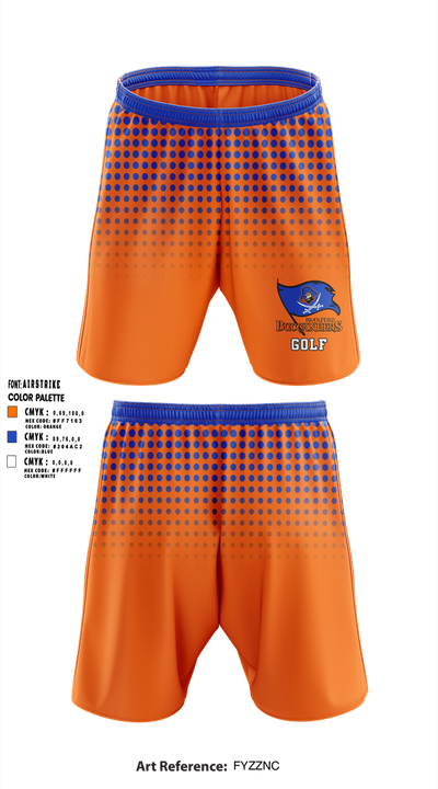 Branford Buccaneers 66316693 Athletic Shorts With Pockets - 1 (1)
