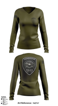 Cambridge Police Drone Unit Women's Long Sleeve V-neck Shirt - 6