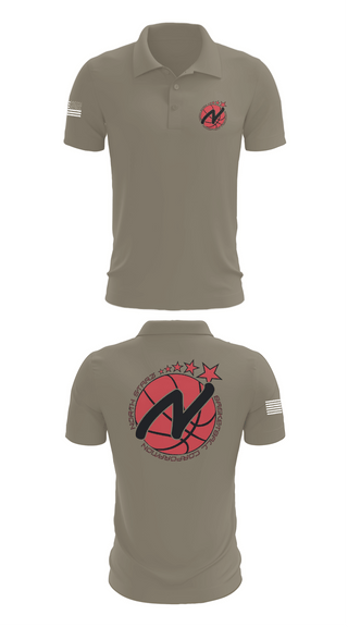 Short Sleeve Performance Polo, North Starz, Men's Basketball, Teamtime, Team time, sublimation, custom sports apparel, team uniforms, spirit wear, spiritwear, sports uniforms, custom shirts, team store, custom team store, fundraiser sports, apparel fundraiser