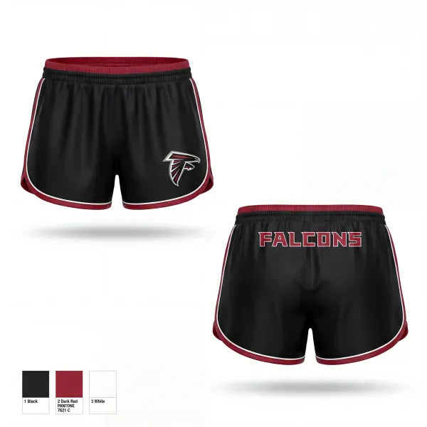 Womens Shorts, Falcons, , Teamtime, Team time, sublimation, custom sports apparel, team uniforms, spirit wear, spiritwear, sports uniforms, custom shirts, team store, custom team store, fundraiser sports, apparel fundraiser