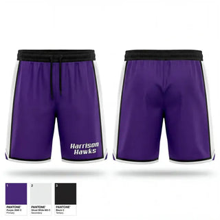 Athletic Shorts With Pockets, Harrison Hawks, Women's Basketball, Teamtime, Team time, sublimation, custom sports apparel, team uniforms, spirit wear, spiritwear, sports uniforms, custom shirts, team store, custom team store, fundraiser sports, apparel fundraiser