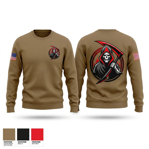Crew Neck Sweatshirt, Reaper Platoon, Army, Teamtime, Team time, sublimation, custom sports apparel, team uniforms, spirit wear, spiritwear, sports uniforms, custom shirts, team store, custom team store, fundraiser sports, apparel fundraiser