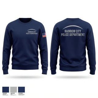 Crew Neck Sweatshirt, Rainbow City Police Department, Police, Teamtime, Team time, sublimation, custom sports apparel, team uniforms, spirit wear, spiritwear, sports uniforms, custom shirts, team store, custom team store, fundraiser sports, apparel fundraiser