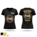 Milford fire department Women's Short Sleeve V-neck Shirt - 1