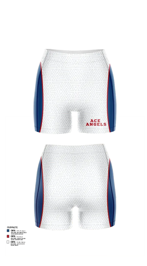 Womens Shorts, Ace Angels, Women's Volleyball, Teamtime, Team time, sublimation, custom sports apparel, team uniforms, spirit wear, spiritwear, sports uniforms, custom shirts, team store, custom team store, fundraiser sports, apparel fundraiser
