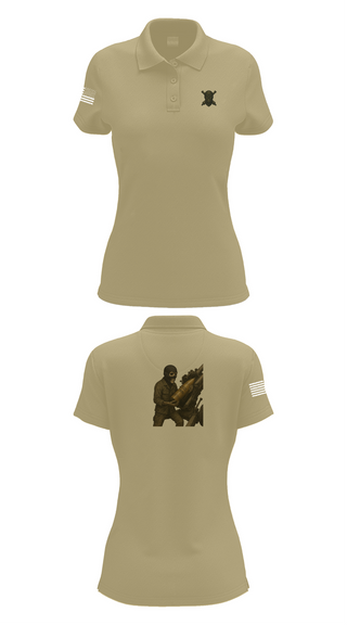 Womens Short Sleeve Performance Polo, 2/11 Battery H, Marines, Teamtime, Team time, sublimation, custom sports apparel, team uniforms, spirit wear, spiritwear, sports uniforms, custom shirts, team store, custom team store, fundraiser sports, apparel fundraiser
